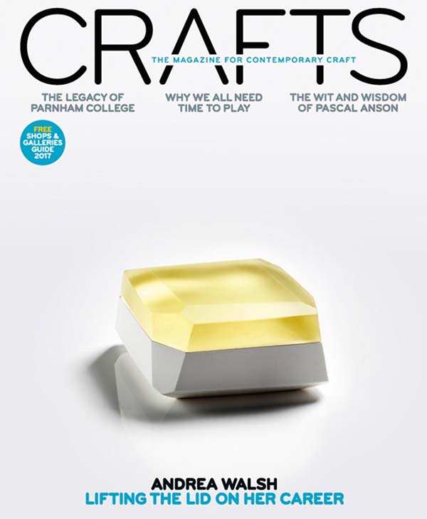 Crafts – the magazine for contemporary craft Issue 267 July-Aug 2017 cover