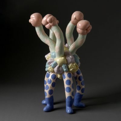 Pow ceramic sculpture by Tessa Eastman