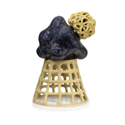 Moonlight Sunshine Ladder To Cloud glazed ceramic sculpture by Tessa Eastman